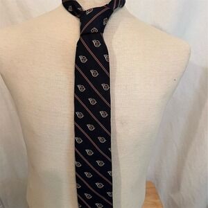 Varsity Men's Vintage Striped Blue Designer Necktie Robert‎ T Careercore Corp